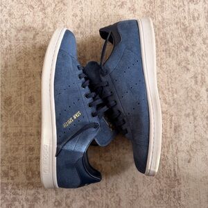 Adidas Stan Smith Navy Blue Suede Sneakers Size 12